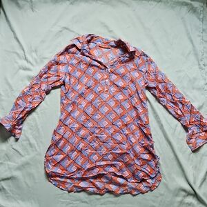 Oliphant Geometric Patterned Women's Cover Up, Size M